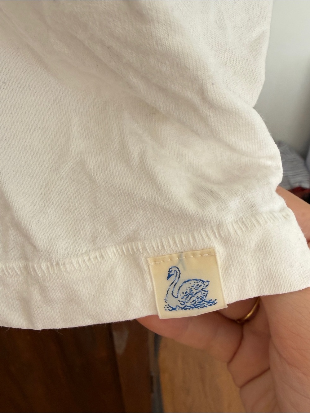 Merz B. Schwanen Men's White Polo Shirt with Chest Pocket - Picture 3 of 5